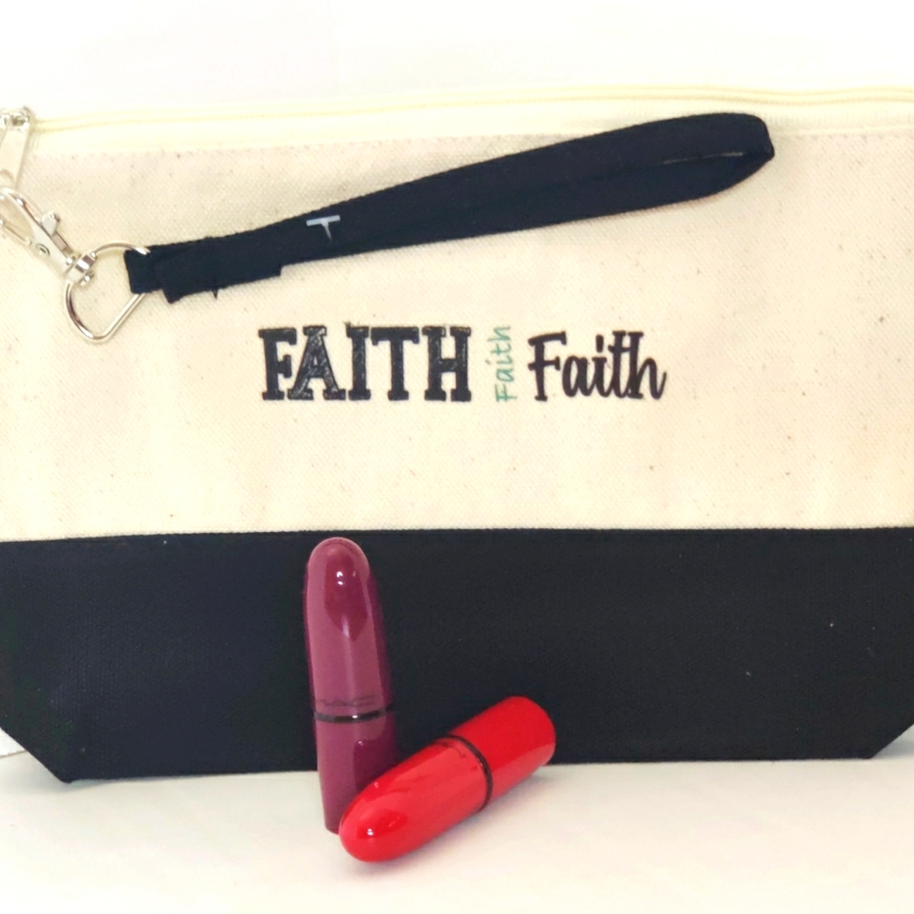 Faith Canvas Clutch